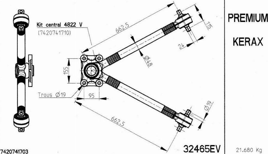 NOVOCAR 32465EV - Bague d'écartement, barre d'accouplement cwaw.fr