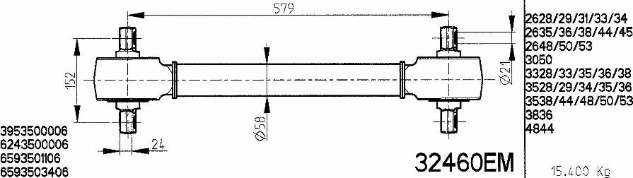 NOVOCAR 32460EM - Anneau de fixation, barre stabilisatrice cwaw.fr