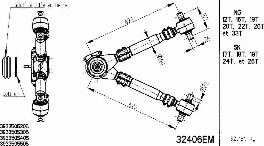 NOVOCAR 32406EM - Anneau de fixation, barre stabilisatrice cwaw.fr