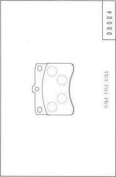 NPS D360U05 - Kit de plaquettes de frein, frein à disque cwaw.fr