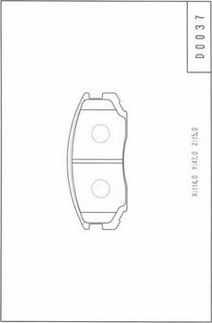 NPS D360U17 - Kit de plaquettes de frein, frein à disque cwaw.fr