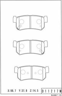 NPS D361O03 - Kit de plaquettes de frein, frein à disque cwaw.fr