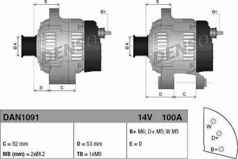 NPS DAN1091 - Alternateur cwaw.fr