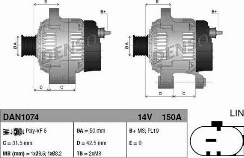 NPS DAN1074 - Alternateur cwaw.fr