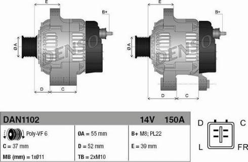 NPS DAN1102 - Alternateur cwaw.fr