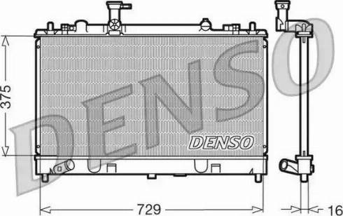 NPS DRM44011 - Radiateur, refroidissement du moteur cwaw.fr