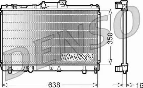 NPS DRM50013 - Radiateur, refroidissement du moteur cwaw.fr