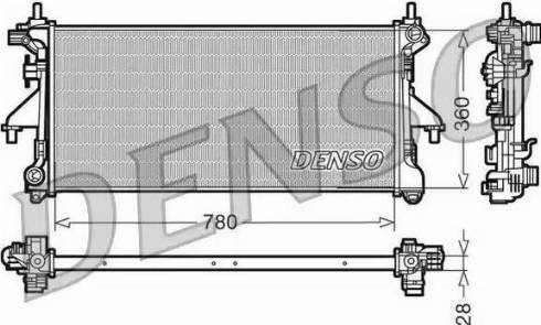 NPS DRM09079 - Radiateur, refroidissement du moteur cwaw.fr