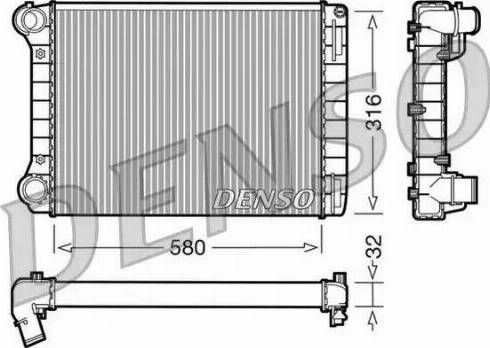 NPS DRM09101 - Radiateur, refroidissement du moteur cwaw.fr