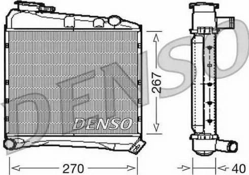 NPS DRM03020 - Radiateur, refroidissement du moteur cwaw.fr