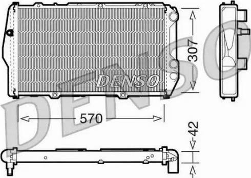 NPS DRM02001 - Radiateur, refroidissement du moteur cwaw.fr