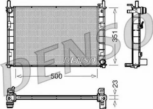 NPS DRM10045 - Radiateur, refroidissement du moteur cwaw.fr