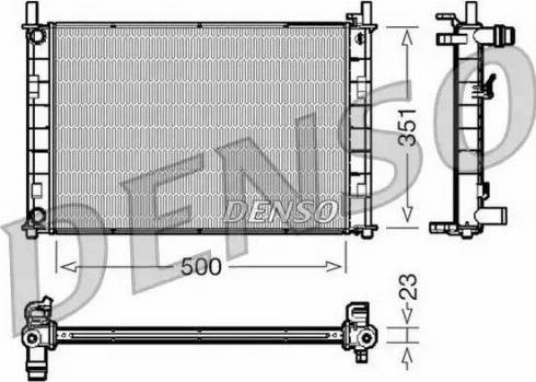 NPS DRM10046 - Radiateur, refroidissement du moteur cwaw.fr