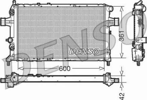 NPS DRM20016 - Radiateur, refroidissement du moteur cwaw.fr