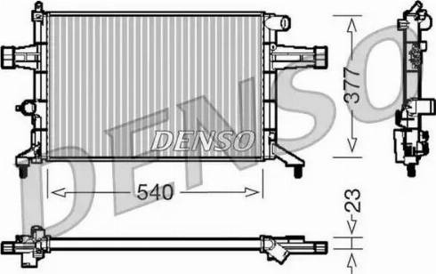 NPS DRM20082 - Radiateur, refroidissement du moteur cwaw.fr