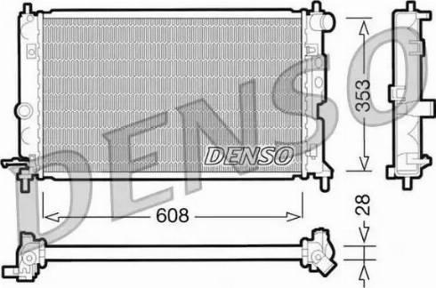 NPS DRM20027 - Radiateur, refroidissement du moteur cwaw.fr