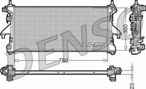 NPS DRM21100 - Radiateur, refroidissement du moteur cwaw.fr