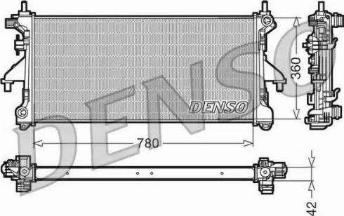 NPS DRM21102 - Radiateur, refroidissement du moteur cwaw.fr