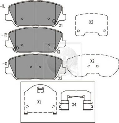 Valeo 671782 - Kit de plaquettes de frein, frein à disque cwaw.fr