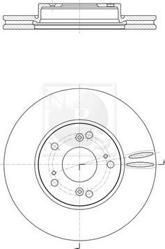 NPS H330A56 - Disque de frein cwaw.fr