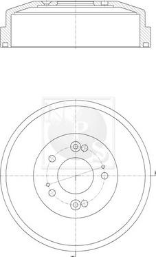 NPS K340A01 - Tambour de frein cwaw.fr