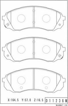 NPS K360A18 - Kit de plaquettes de frein, frein à disque cwaw.fr