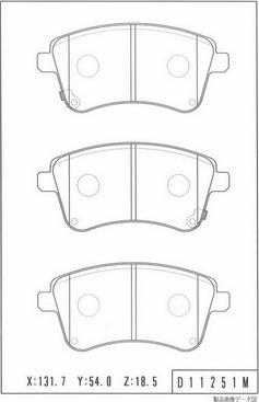 NPS K360A23 - Kit de plaquettes de frein, frein à disque cwaw.fr