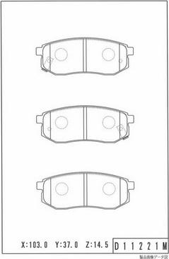 NPS K361A09 - Kit de plaquettes de frein, frein à disque cwaw.fr