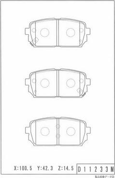 NPS K361A07 - Kit de plaquettes de frein, frein à disque cwaw.fr