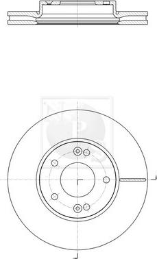 NPS K330A25 - Disque de frein cwaw.fr