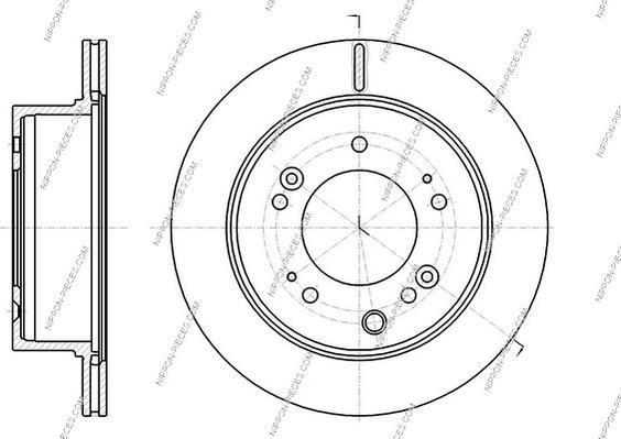 NPS K331A09 - Disque de frein cwaw.fr