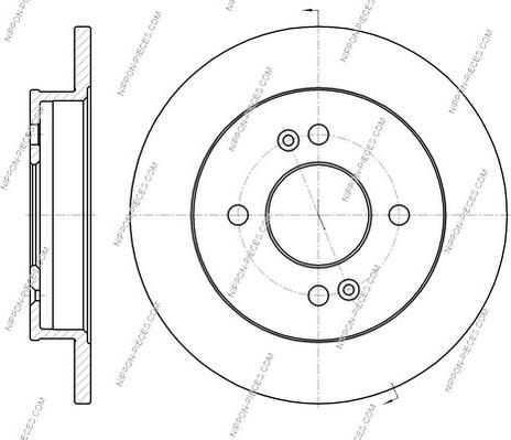 NPS K331A04 - Disque de frein cwaw.fr