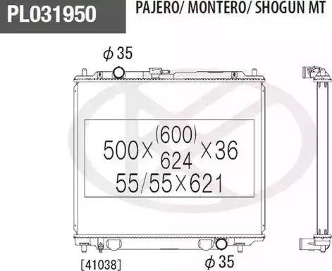 NPS M156I32 - Radiateur, refroidissement du moteur cwaw.fr