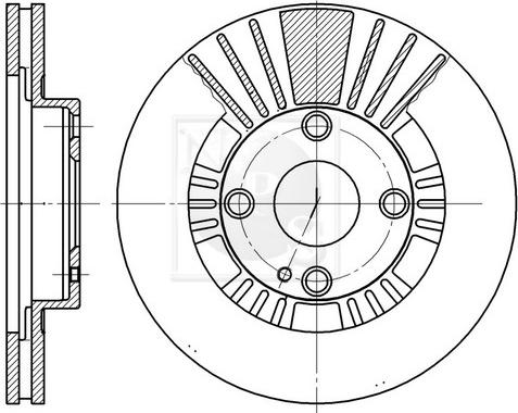 NPS M330A65 - Disque de frein cwaw.fr