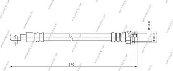 NPS M370A41 - Flexible de frein cwaw.fr