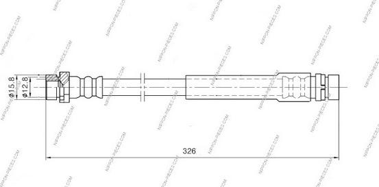 NPS M370A62 - Flexible de frein cwaw.fr