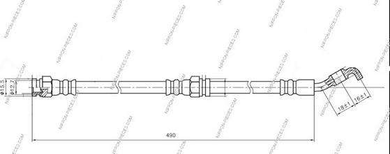 NPS M370A78 - Flexible de frein cwaw.fr