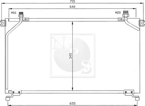 NPS N526N00 - Condensateur, climatisation cwaw.fr