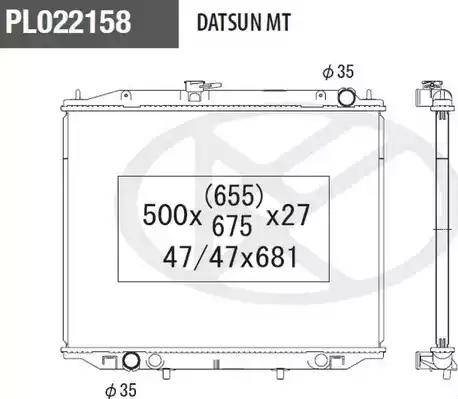 NPS N156N77 - Radiateur, refroidissement du moteur cwaw.fr