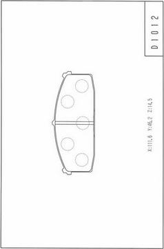 NPS N360N06 - Kit de plaquettes de frein, frein à disque cwaw.fr