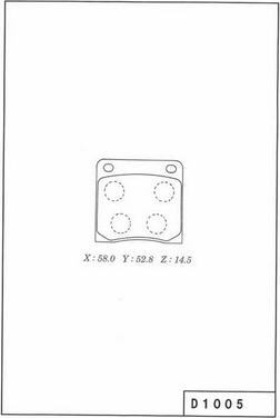 NPS N360N00 - Kit de plaquettes de frein, frein à disque cwaw.fr