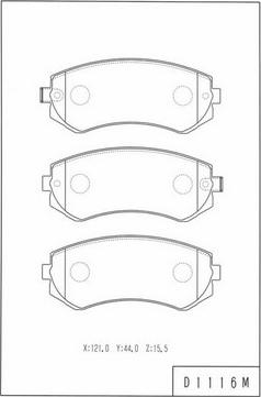 NPS N360N80 - Kit de plaquettes de frein, frein à disque cwaw.fr