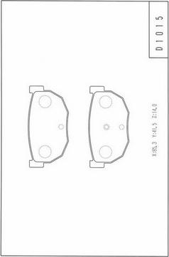 NPS N361N23 - Kit de plaquettes de frein, frein à disque cwaw.fr