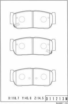 NPS S361G05 - Kit de plaquettes de frein, frein à disque cwaw.fr