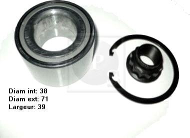 NPS T470A14 - Kit de roulements de roue cwaw.fr