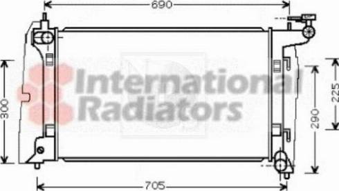 NPS T156A64 - Radiateur, refroidissement du moteur cwaw.fr