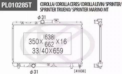 NPS T156A17 - Radiateur, refroidissement du moteur cwaw.fr