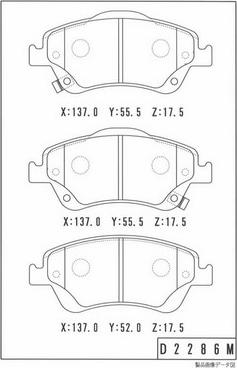 NPS T360A111 - Kit de plaquettes de frein, frein à disque cwaw.fr