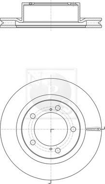 NPS T330A155 - Disque de frein cwaw.fr