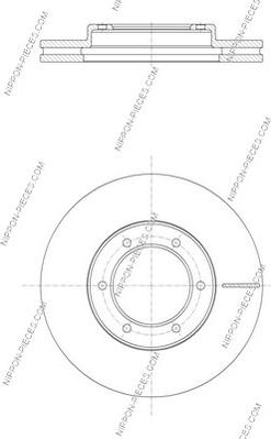 NPS T330A160 - Disque de frein cwaw.fr